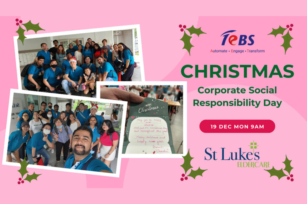Christmas celebration with St.Lukes Eldercare Centre